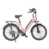ESKUTE C100 Electric Bike - Motor 250W Battery 36V10.4Ah 26 Inch Tires Disc Brakes - Pink